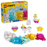 LEGO Classic set with building blocks and figures on a white background
