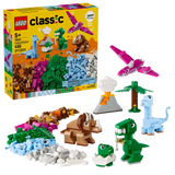 LEGO Classic dinosaur building set with packaging on a white background