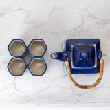 Tea Set Koi Fish Blue