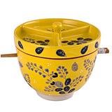 Divided Bowl, Lid and Chopsticks