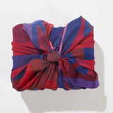 Colorful fabric bow on a white background