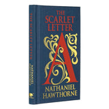 Book cover of 'The Scarlet Letter' by Nathaniel Hawthorne with a prominent red 'A'.