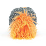 Plush toy comet on a white background