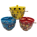 Divided Bowl, Lid and Chopsticks