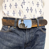 Belt Buckle - Smoking Gentleman