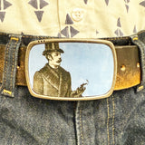 Belt Buckle - Smoking Gentleman
