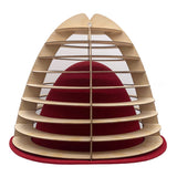 Hat Construction Wood Red Felt