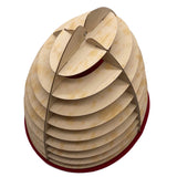 Hat Construction Wood Red Felt