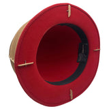 Hat Construction Wood Red Felt