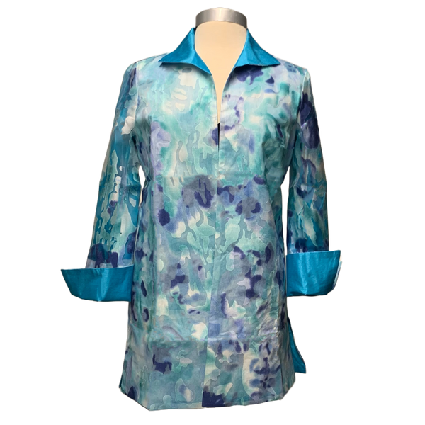 Jacket - Turquoise Abstract