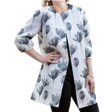 Jacket Tulip Floral White