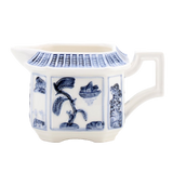 Sugar & Creamer Blue Willow Pagoda Set