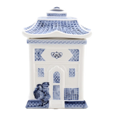 Lidded Jar Blue Willow Pagoda
