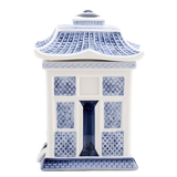 Lidded Jar Blue Willow Pagoda