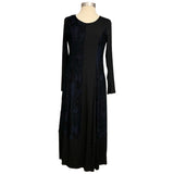 Dress Black Navy Contrast