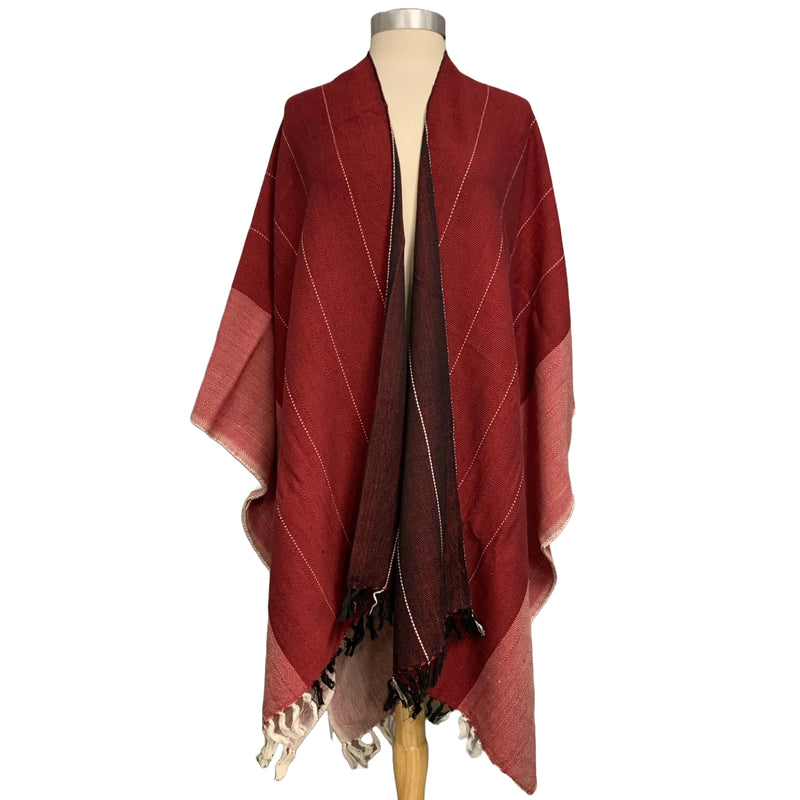 Jacket Anna - Red Handwoven Ethiopian Cotton