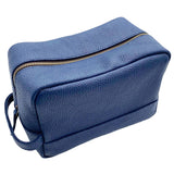 Dopp Kit Blue Leather Ethiopia
