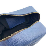 Dopp Kit Blue Leather Ethiopia