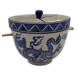 Divided Bowl, Lid and Chopsticks