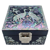 Jewelry Box Crane Mother of Pearl Box Mini