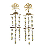 Earrings Bows and Pearl Curtain AG