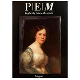 Magnet with a portrait of a woman and 'Peabody Essex Museum' branding