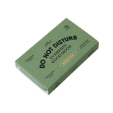 A green matchbox-style pack of 'DO NOT DISTURB Everyday Good Mood' incense sticks, shown at an angle on a plain white background.