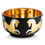 Chubby Bowl L Dancing Horse Black - Waylande Gregory