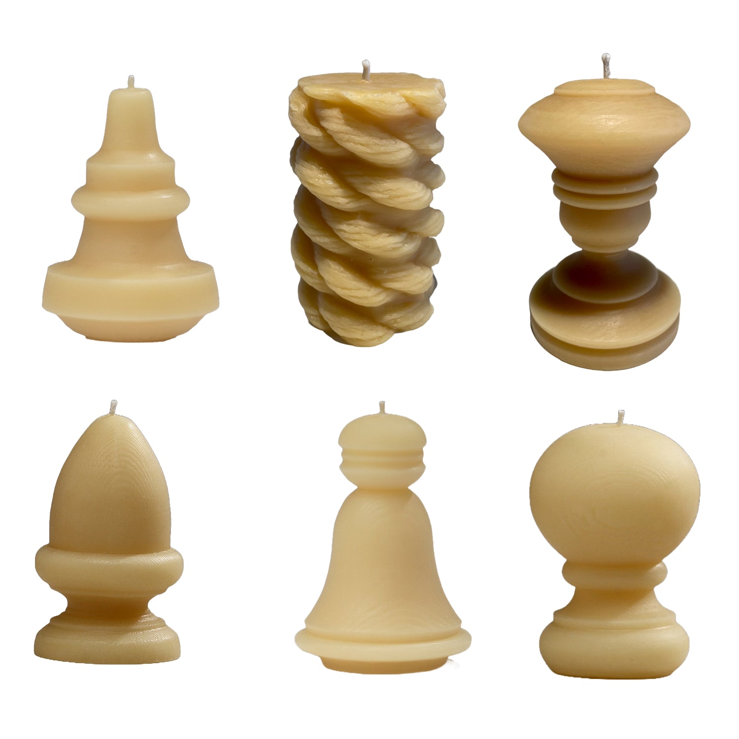 Niho Kozuru Beeswax Candles Assorted Shapes PEM Shop niho-kozuru-beeswax-candles-assorted-shapes-pem-shop