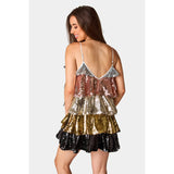 Dress Multi Disco Glamour Sequin
