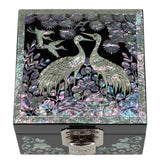 Jewelry Box Crane Mother of Pearl Box Mini