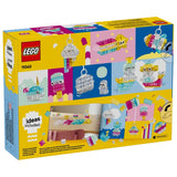 LEGO set packaging with colorful illustrations on a white background