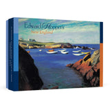 Boxed notes cover of 'Edward Hopper's New England' with a coastal scene painting.