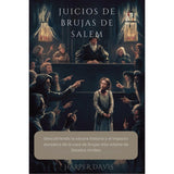Book cover of 'Juicios de Brujas de Salem' with a historical scene and text.