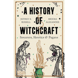 Book cover of 'A History of Witchcraft' with illustrations of witches.
