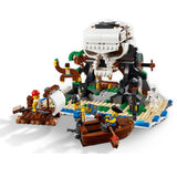 LEGO pirate set on a white background