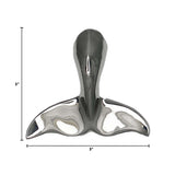 Whale Tail Doorbell Ringer - Nickel Silver