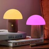 Lamp Mini Alice Mushroom Walnut