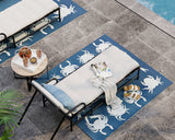 Rug Crab Blue & Teal