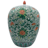 Chinese Jar - Flowers, Bats & Children at Play