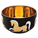 Chubby Bowl L Dancing Horse Black - Waylande Gregory