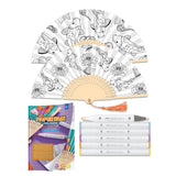 Paper Fan Coloring - Koi Fish
