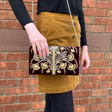 Handbag Isabella Stewart Gardner Purple Velvet