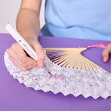 Paper Fan Coloring - Cherry Blossom