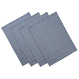 Set of four rustic placemats made with Upcycled Denim and Cotton.
