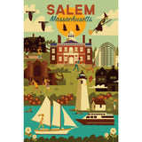 Tea Towel - Salem Harbor