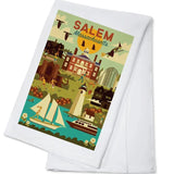 Tea Towel - Salem Harbor