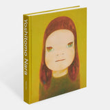 Book cover with an illustration of a person with red hair and green eyes on a yellow background, featuring the artist Yoshitomo Nara.