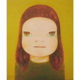 Illustration of a character with red hair and green eyes on a yellow background, featuring the Phaidon logo.