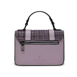 Mini Satchel - Violet Dogtooth Harris Tweed